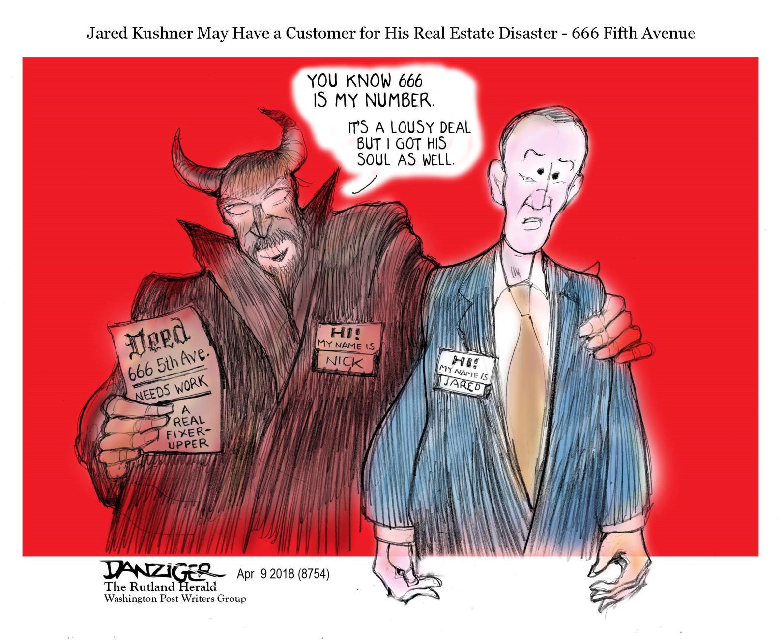 Jeff Danziger cartoon